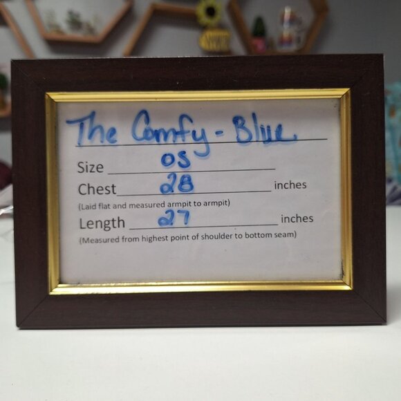 The Comfy Blue Pullover Sweatshirt Hoodie Soft One Size Womens Cozy Snuggle - Picture 8 of 10